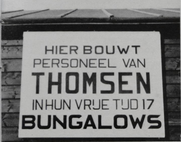 Bouw bungalowpark Rijsoord, ca. 1958